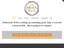 Tablet Screenshot of deliciouslywell.com